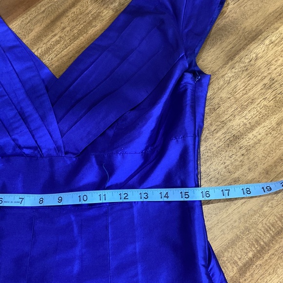 TAHARI Arthur S. Levine Royal Purple or Electric Blue Cocktail Dress Sz 8 - Picture 6 of 6